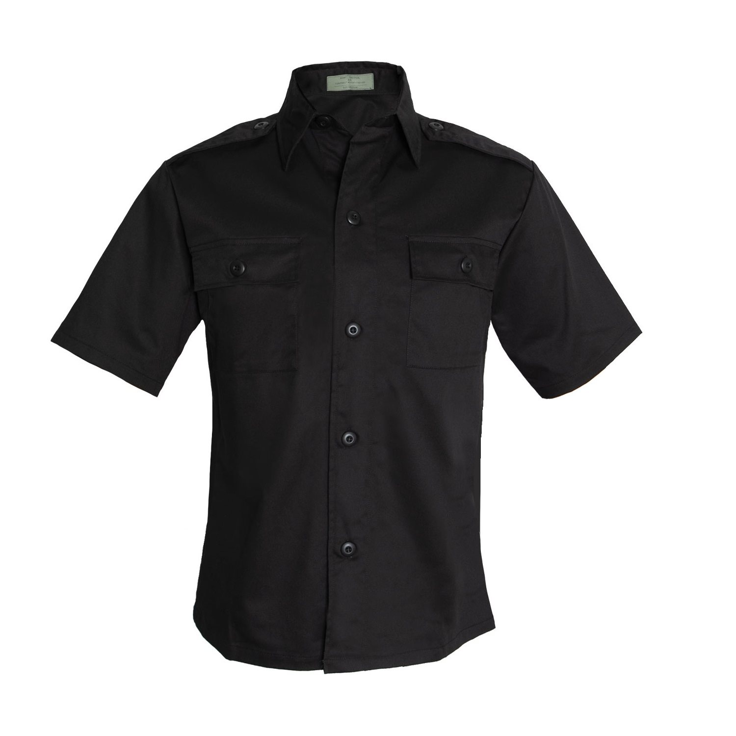 Košile služební krátký rukáv ČERNÁ vel. 4XL