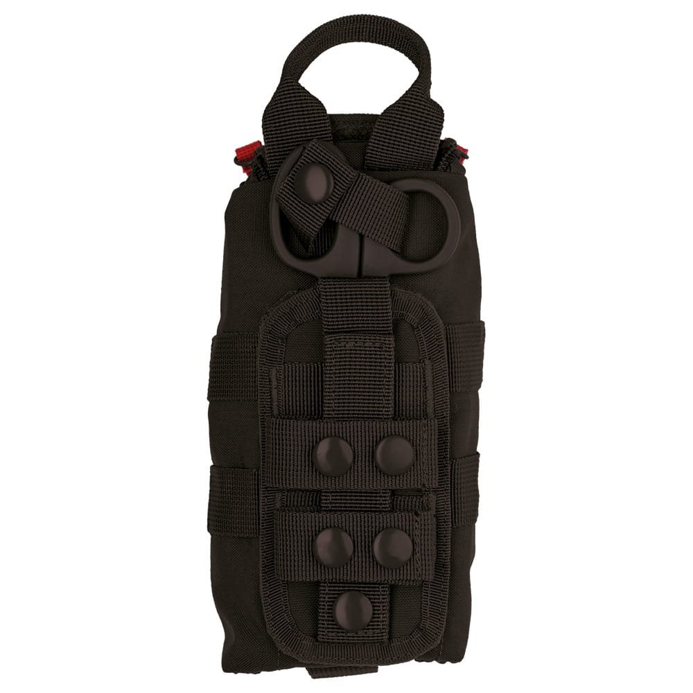 Pouzdro zdravotní IFAK zip LASER CUT MOLLE včetně nůžek ČERNÉ