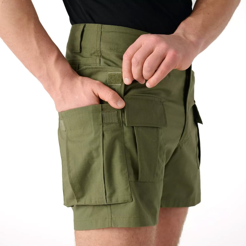 Kraťasy CARGO rip-stop stretch OLIVE GREEN vel. XXL