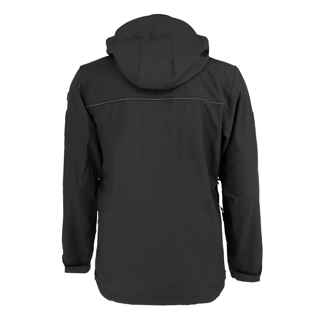 Bunda softshell s kapucí 2012 pro vojenské policisty ČERNÁ