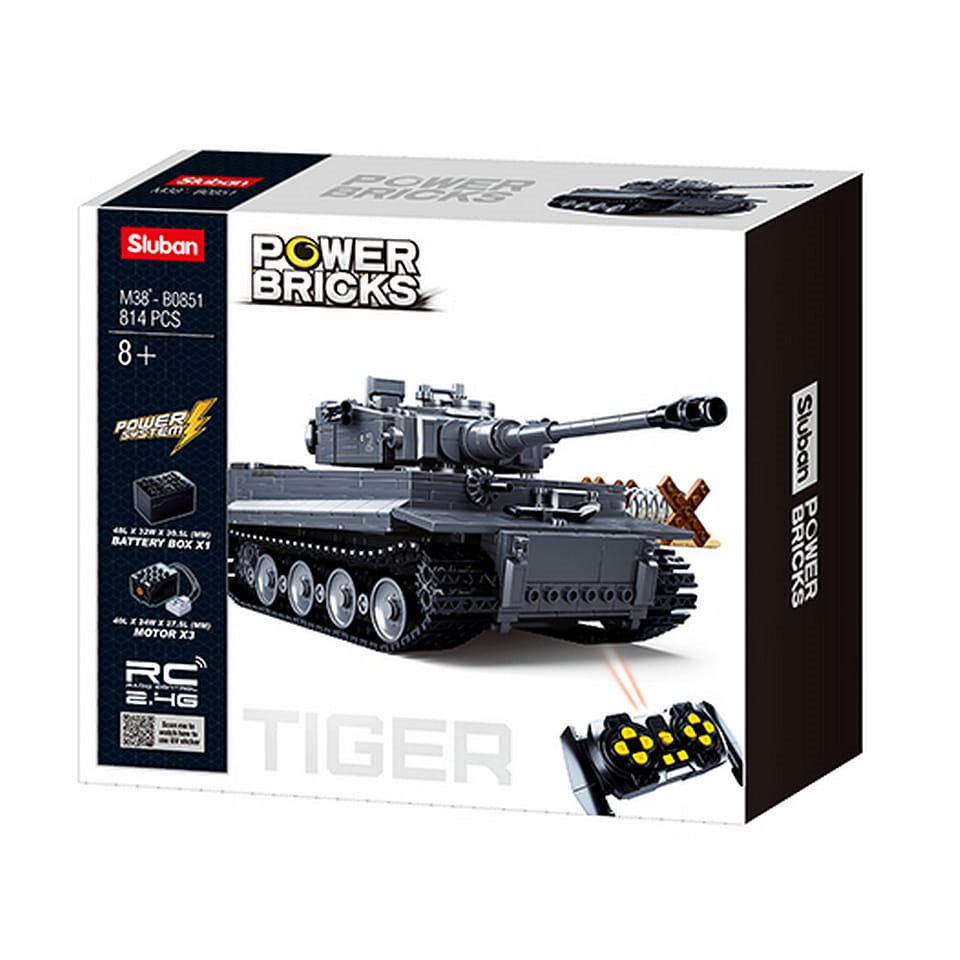 Stavebnice těžký tank PANZERKAMPFWAGEN VI TIGER RC na dálkové ovládání