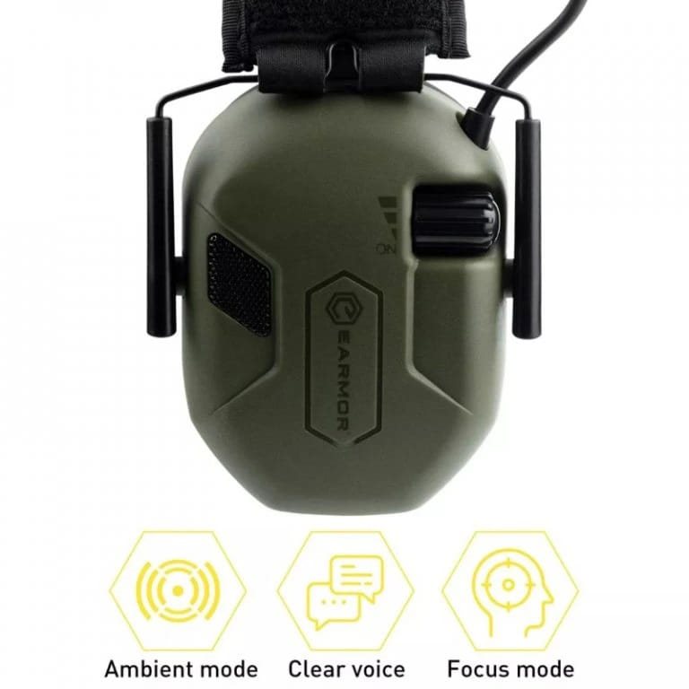 Sluchátka elektronická M300A ZELENÁ