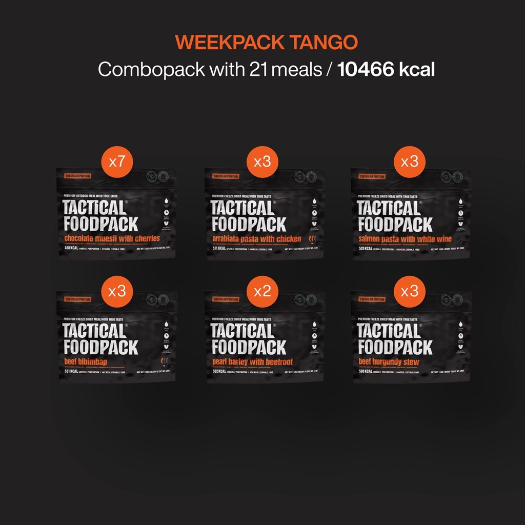 Jídlo dehydrované 21 porcí WEEKPACK TANGO