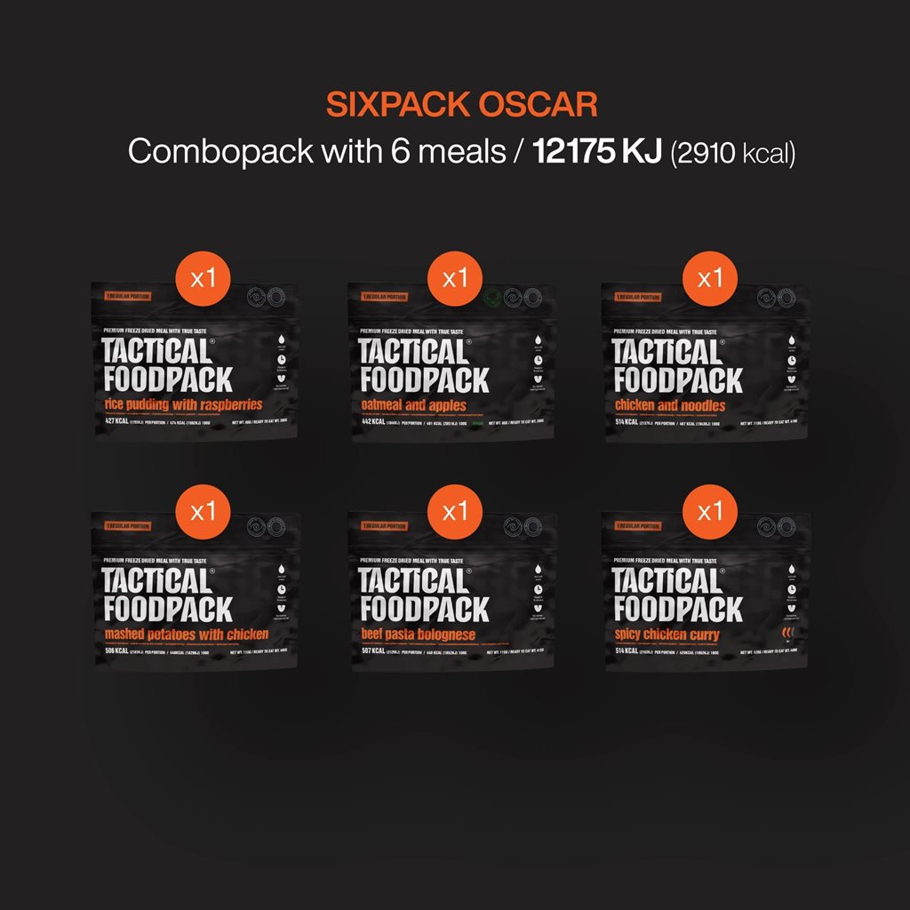 Jídlo dehydrované 6 porcí SIXPACK OSCAR