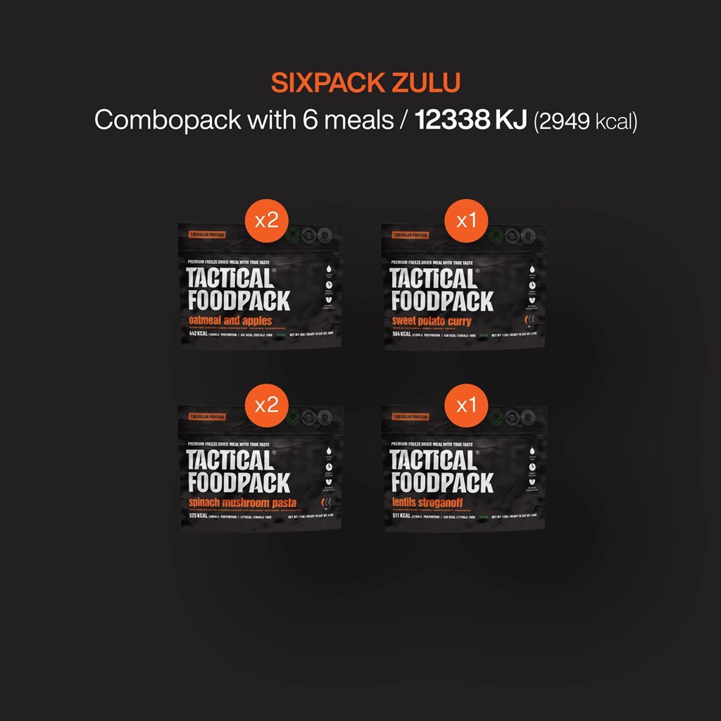 Jídlo dehydrované 6 porcí SIXPACK ZULU