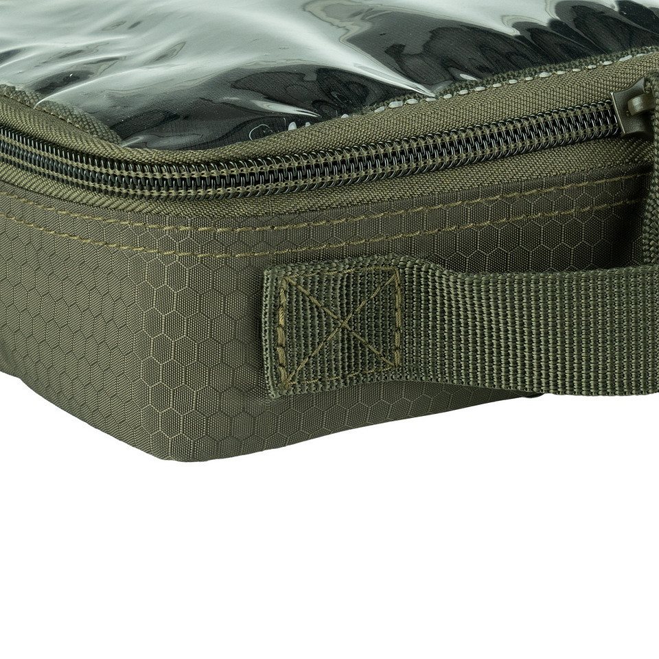 Pouzdro HEXAGON ORGANIZER průhledné ZELENÉ