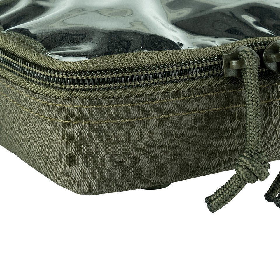 Pouzdro HEXAGON ORGANIZER průhledné malé ZELENÉ