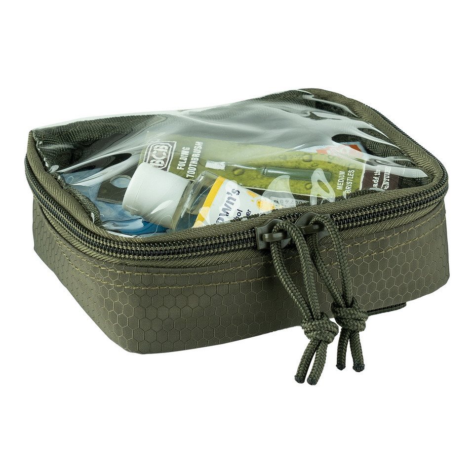 Pouzdro HEXAGON ORGANIZER průhledné malé ZELENÉ