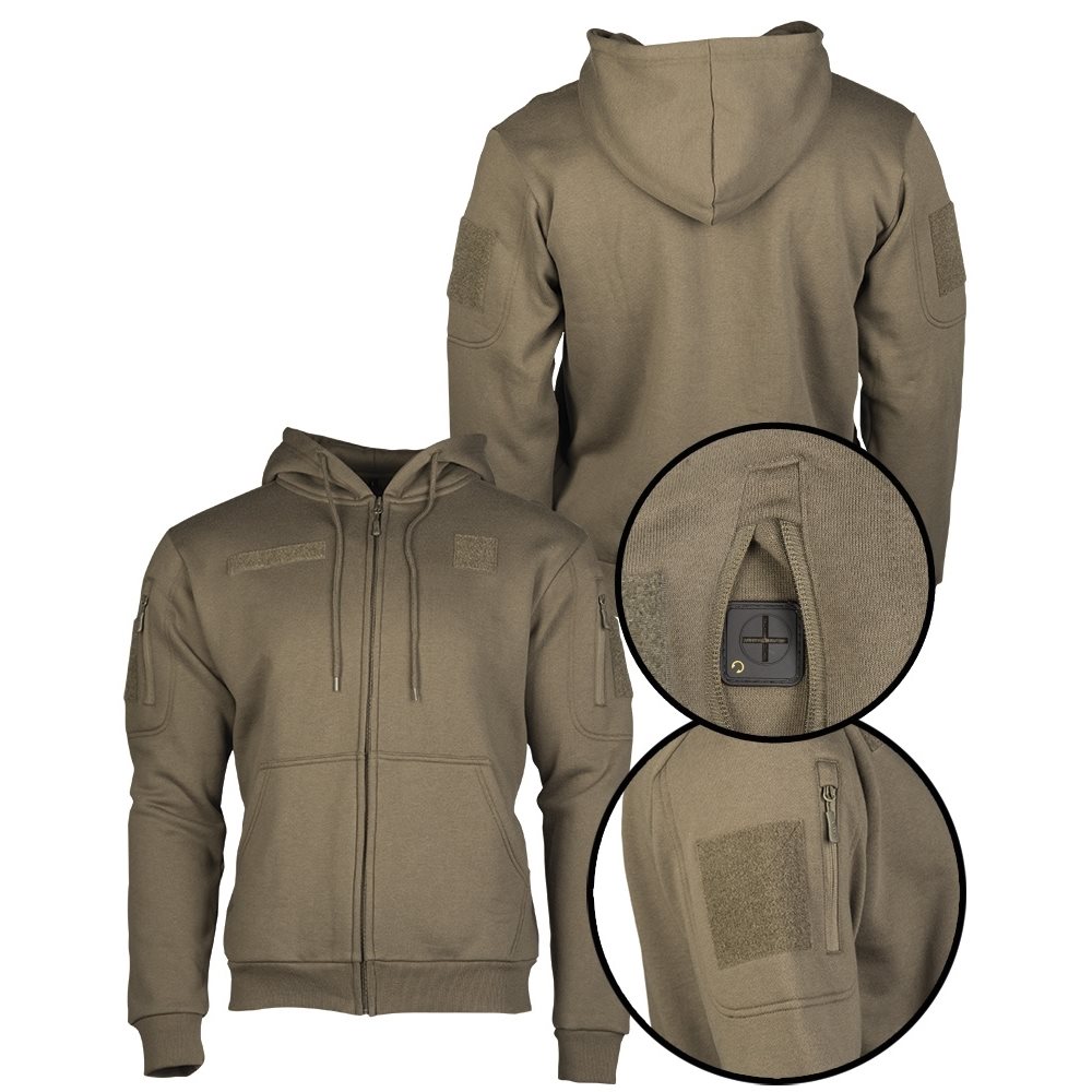 Mikina TACTICAL se zipem RANGER GREEN vel. L