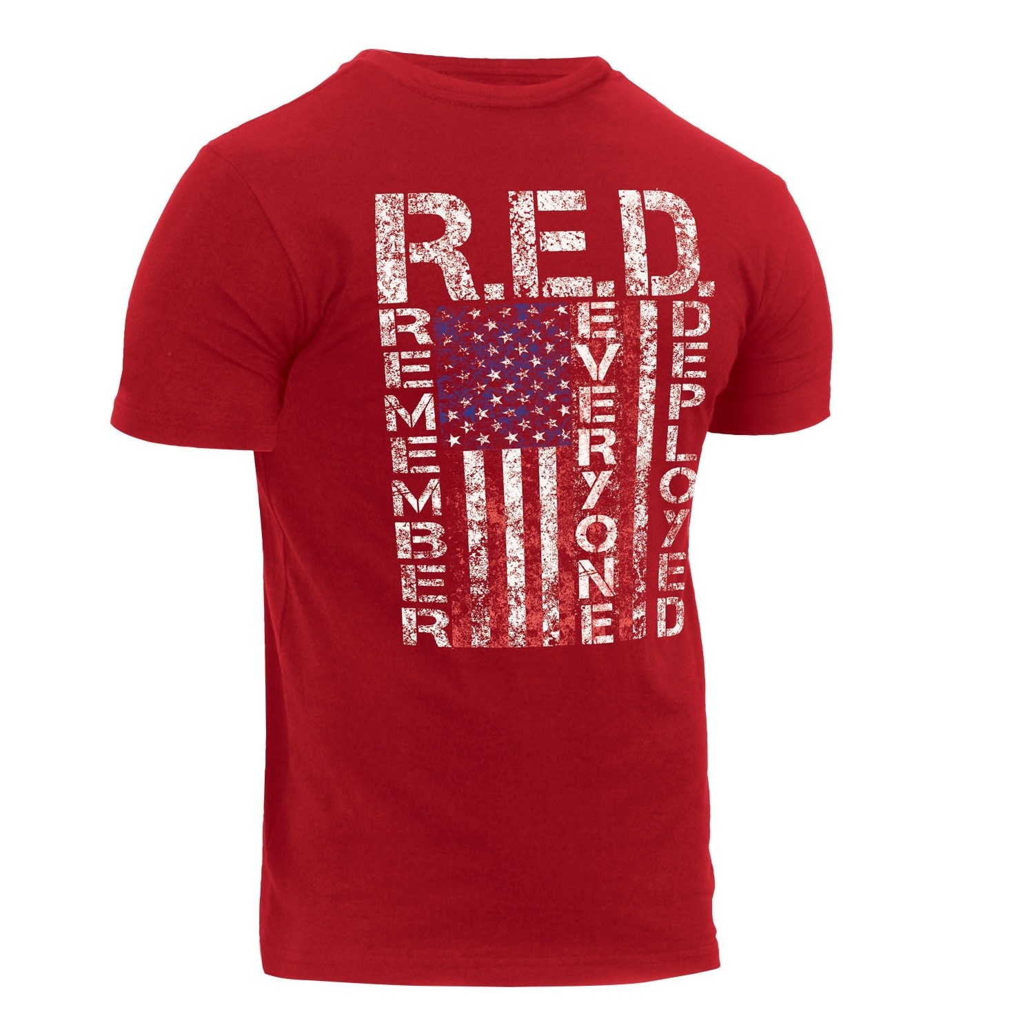 Triko ATHLETIC FIT R.E.D. krátký rukáv ČERVENÉ vel. 3XL