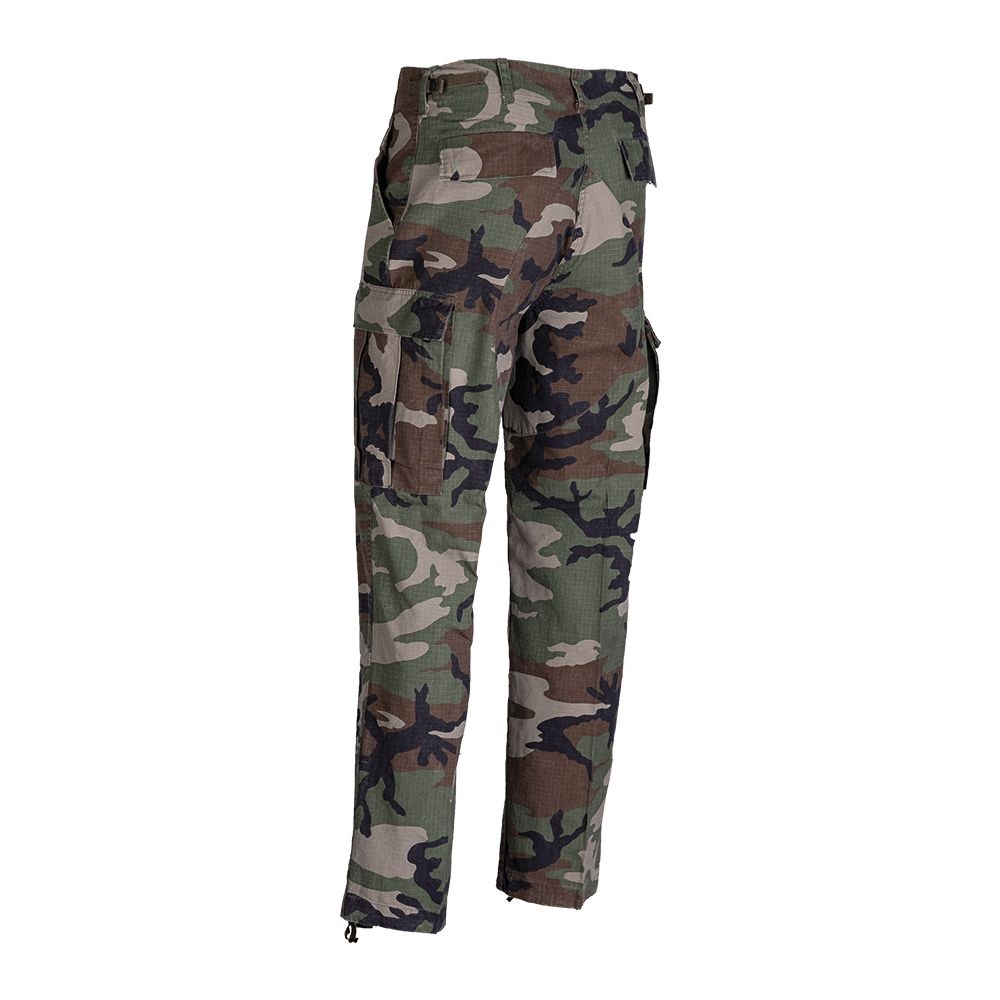 Kalhoty US BDU polní předeprané rip-stop WOODLAND vel. S