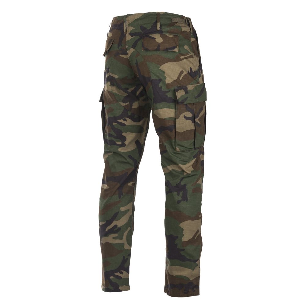 Kalhoty US BDU SLIM FIT polní rip-stop WOODLAND vel. S
