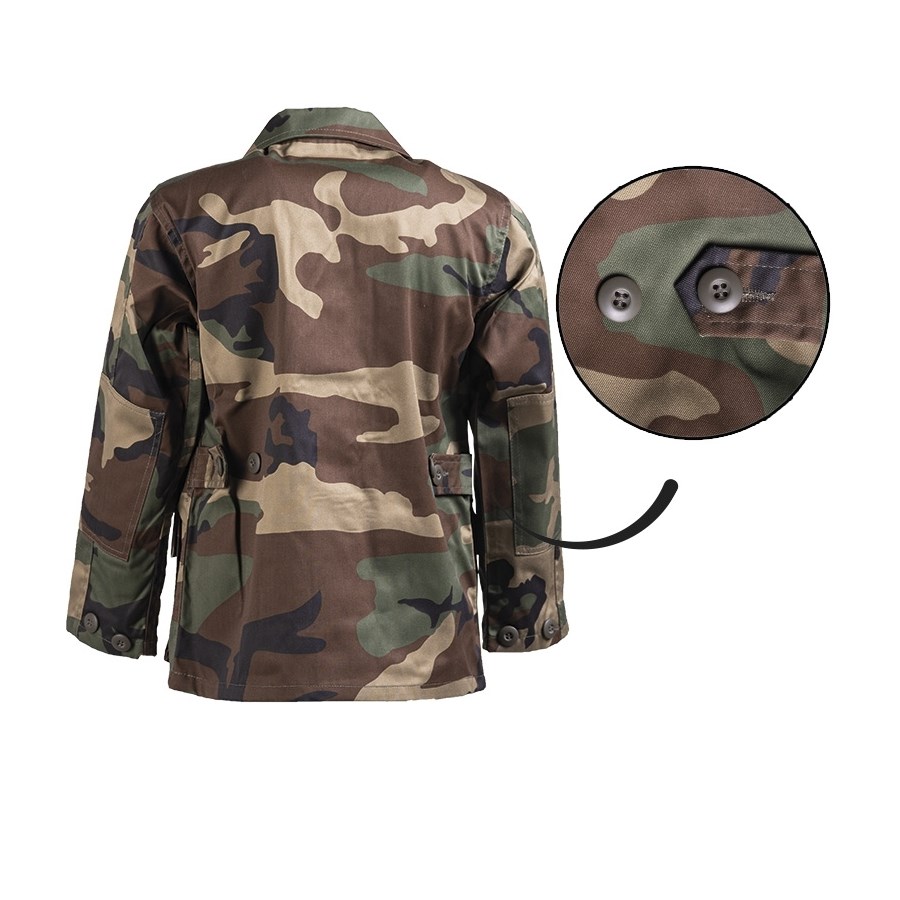 Blůza dětská US typ BDU polní WOODLAND vel. S