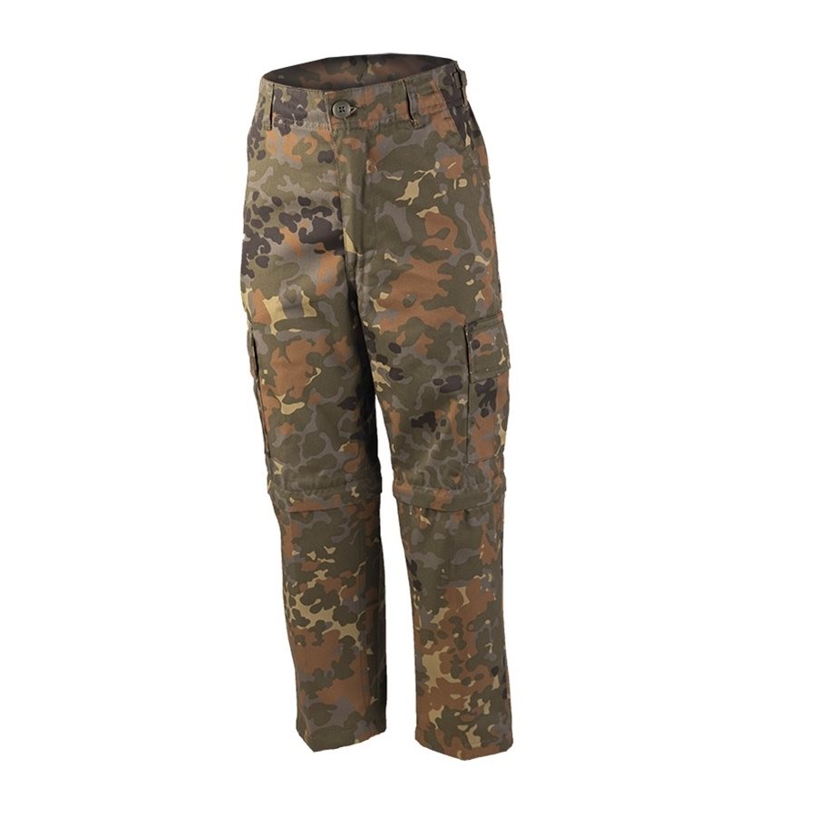 Kalhoty dětské US BDU ZIP-OFF FLECKTARN vel. L