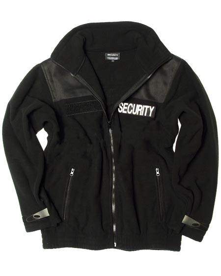 Bunda SECURITY fleece ČERNÁ vel. 3XL