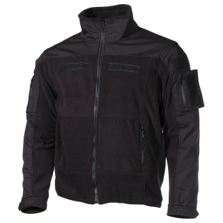 Bunda taktická fleece COMBAT ČERNÁ vel. M