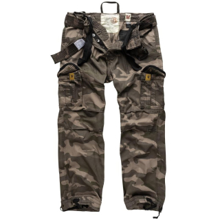 Kalhoty PREMIUM VINTAGE BLACK CAMO vel. S