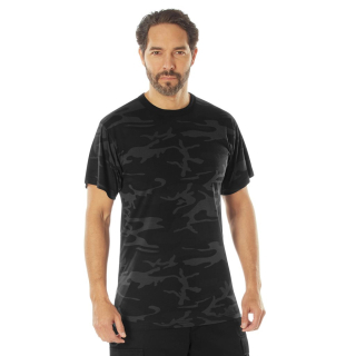 Triko prodloužené funkční Dry Moisture Wicking MIDNIGHT BLACK CAMO vel. M