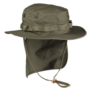 Klobouk JUNGLE s límcem rip-stop ZELENÝ vel. XL