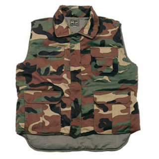 Vesta dětská RANGER zateplená WOODLAND vel. M