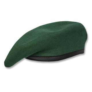 Baret vlněný BW CDO TMAVĚ ZELENÝ / JÄGERGRÜN vel. 61