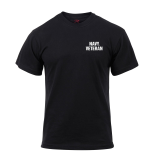 Triko US NAVY VETERAN krátký rukáv ČERNÉ vel. XXL