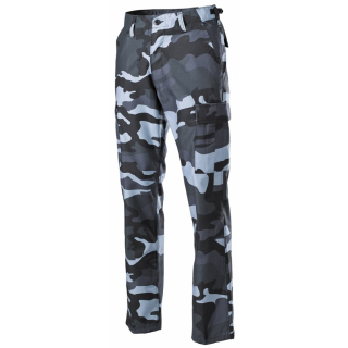 Kalhoty US střih BDU SKY BLUE CAMO vel. XL