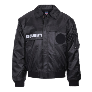 Bunda SECURITY s vložkou a odepín. rukávy ČERNÁ vel. M
