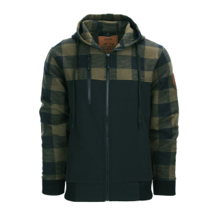 Mikina LUMBERSHELL ZELENO/ČERNÁ vel. XL