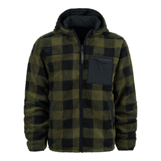 Bunda oboustranná SHERPA SOFTSHELL ČERNO/ZELENÁ vel. M