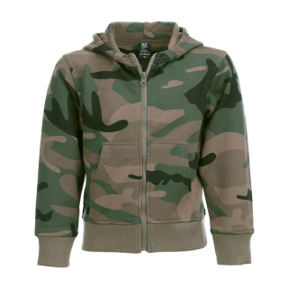 Mikina se zipem a kapucí dětská WOODLAND vel. 92