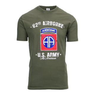 Triko 82nd AIRBORNE ZELENÉ vel. XL