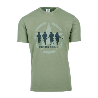 Triko BROTHERS IN ARMS krátký rukáv ZELENÉ vel. XXL