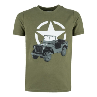 Triko dětské JEEP krátký rukáv vel. 122-128