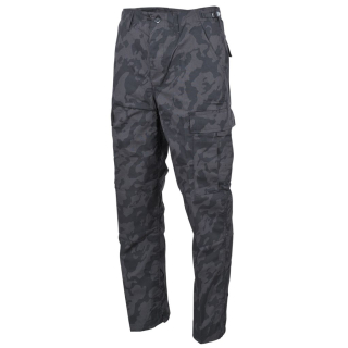 Kalhoty US střih BDU rip-stop NIGHTCAMO vel. L