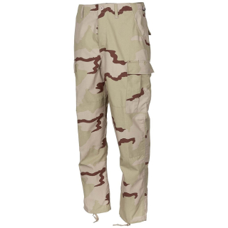 Kalhoty US střih BDU rip-stop 3-COL DESERT vel. XL