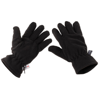 Rukavice prstové fleece Thinsulate™ ČERNÉ