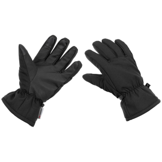 Rukavice prstové zimní SOFTSHELL 3M™ Thinsulate™ ČERNÉ vel. L