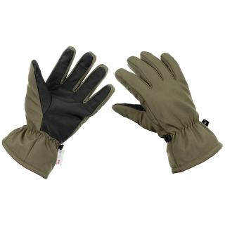 Rukavice prstové zimní SOFTSHELL 3M™ Thinsulate™ ZELENÉ vel. M