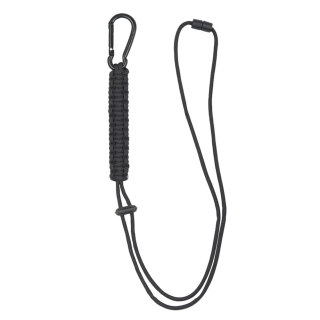 Provázek PARACORD s karabinou ČERNÝ