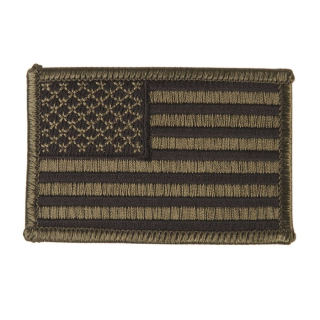 Nášivka US VLAJKA textil ZELENÁ