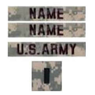 Nášivky U.S. ARMY sada 4ks VELCRO ACU DIGITAL