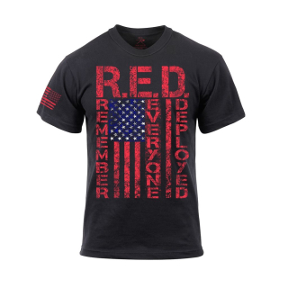 Triko ATHLETIC FIT R.E.D. krátký rukáv ČERNÉ vel. M