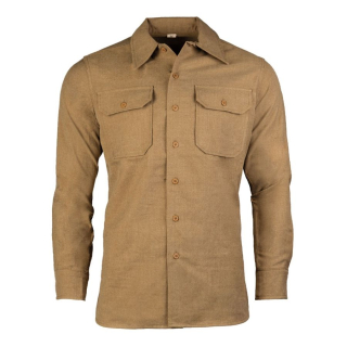 Košile US M37 WWII vlněná KHAKI vel. M