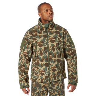 Bunda TACTICAL s kapucí softshell FRED BEAR CAMO vel. L