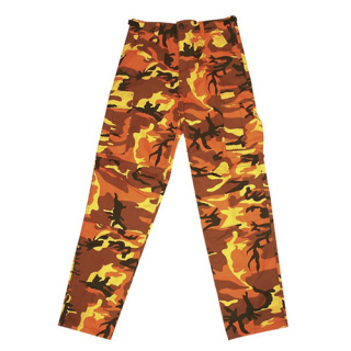 Kalhoty US BDU ORANGE CAMO MMB vel. XL