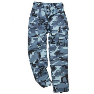 Kalhoty US BDU POLY polní SKY BLUE CAMO vel. XS