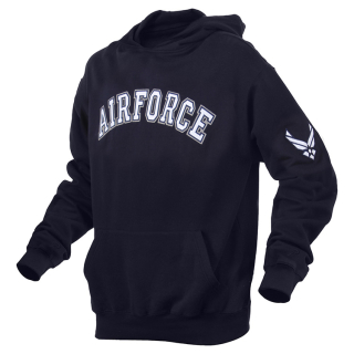 Mikina AIR FORCE s kapucou TMAVĚ MODRÁ vel. XXL