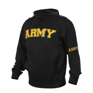 Mikina ARMY s kapucí ČERNÁ vel. M