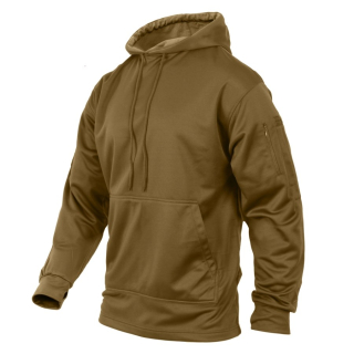 Mikina CONCEALED CARRY s kapucí COYOTE BROWN vel. M